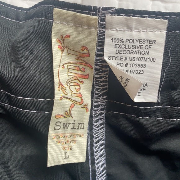 Miken black women’s boardshort Sz Large swim - Picture 7 of 8